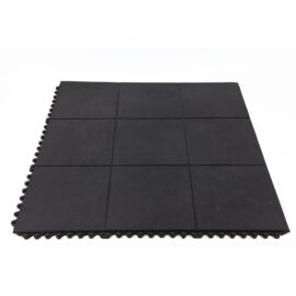 Black Interlocking Rubber Floor Mat