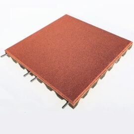 Red EPDM Playground Rubber Flooring Tile